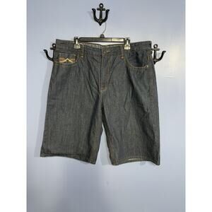 Ecko Unltd Dark Blue Denim Shorts Size 40